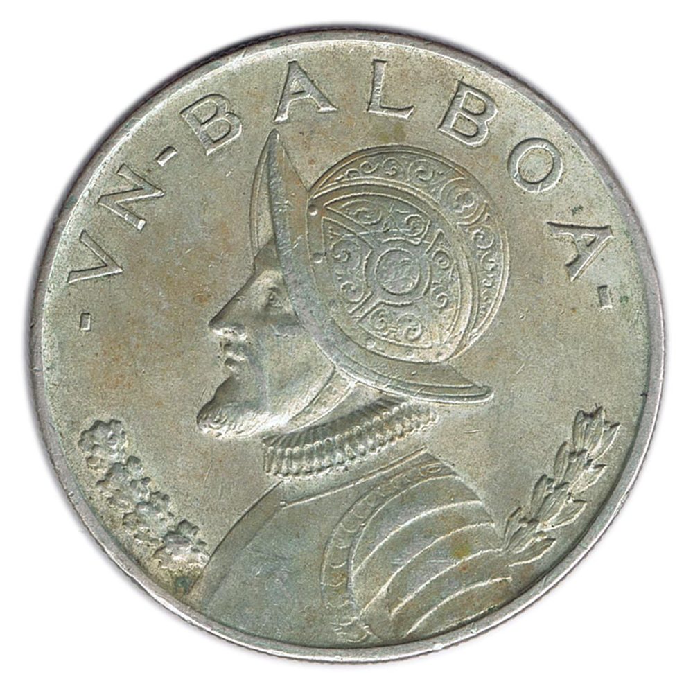 Moneda de Panamá 1 Balboa 1947 Libertad. Plata  - 1