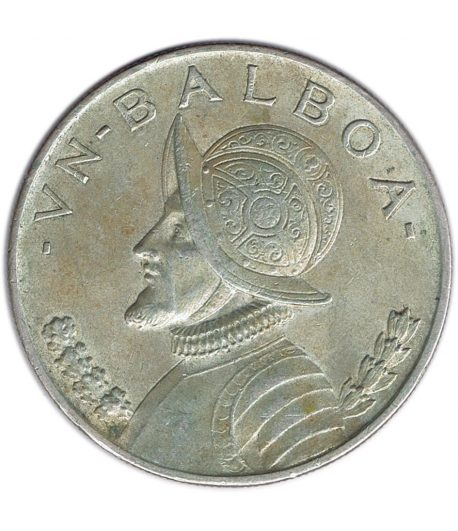 Moneda de Panamá 1 Balboa 1947 Libertad. Plata  - 1