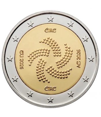 moneda 2 euros Irlanda 2026 Presidencia UE  - 1
