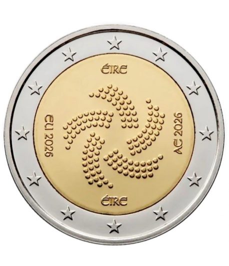 moneda 2 euros Irlanda 2026 Presidencia UE  - 1