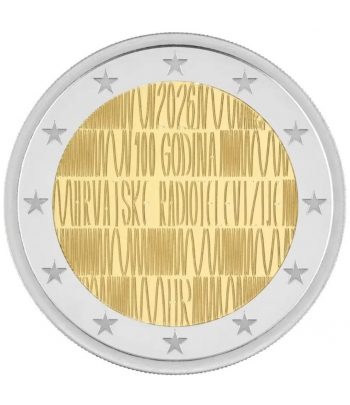 moneda 2 euros Croacia 2026 Radiodifusión  - 1
