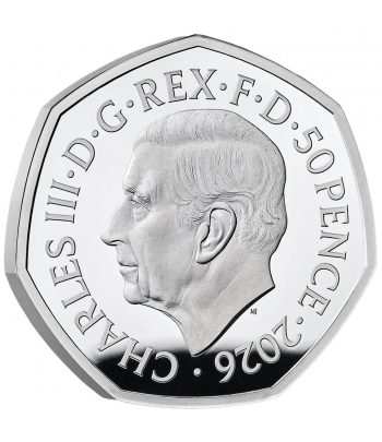 Moneda 50 Pounds Inglaterra 2026 El Señor de los Anillos. Plata Proof.  - 3