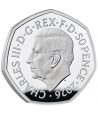 Moneda 50 Pounds Inglaterra 2026 El Señor de los Anillos. Plata Proof.  - 3