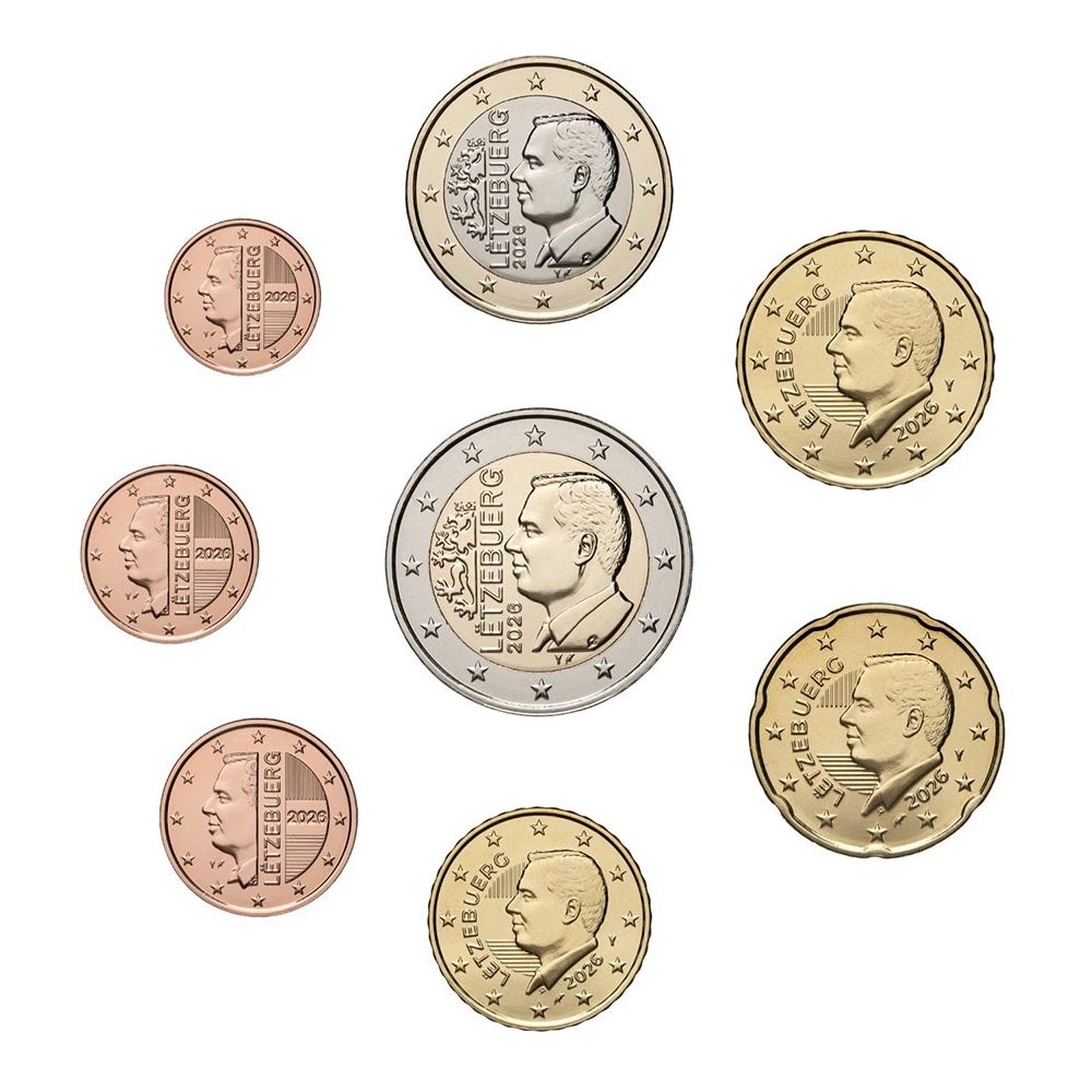 monedas euro Luxemburgo 2026. Nuevo diseño  - 1
