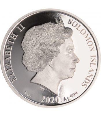 Moneda de plata 3.14$ Salomon 2020 Número Pi.  - 2