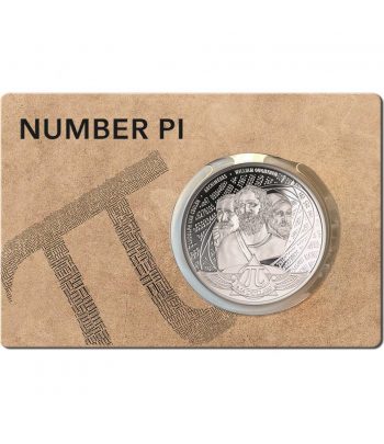 Moneda de plata 3.14$ Salomon 2020 Número Pi.  - 3