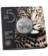 Moneda de plata 5 Rand Sudafrica 2020 Leopardo.  - 3