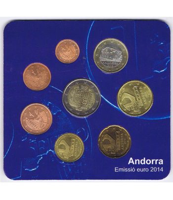 Monedas serie euros Andorra 2014  - 1