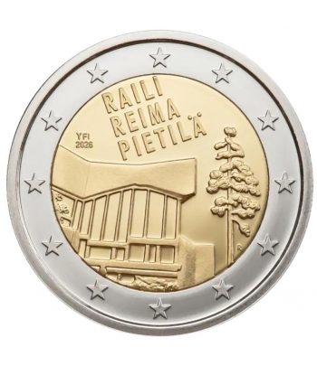 moneda 2 euros Finlandia 2026 Raili y Reima Pietilä.  - 1