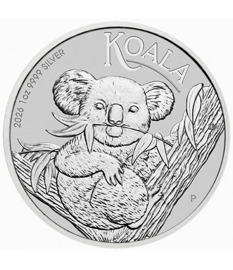 Moneda de plata 1$ Australia Koala 2026.  - 1