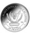 Onza Republica Dem. Congo 2026 20 Fr. Tiburón. Plata.  - 2