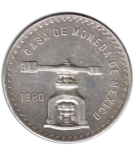 Moneda de México 1 Onza plata Pura 1980.  - 1