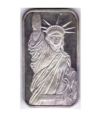 Lingote onza de plata EEUU Liberty 1988.  - 1