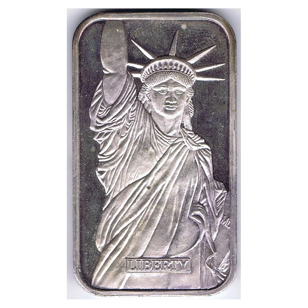 Lingote onza de plata EEUU Liberty 1988.  - 1