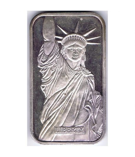 Lingote onza de plata EEUU Liberty 1988.  - 1