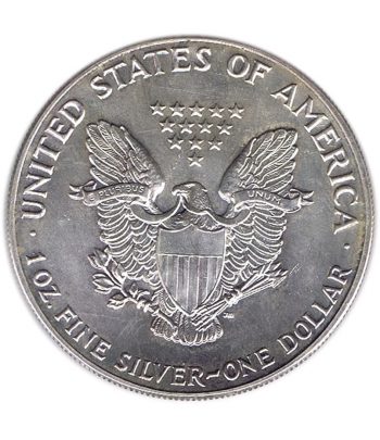 Moneda de plata Estados Unidos 1 Dollar Liberty 1987.  - 2