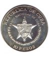 Moneda 10 pesos Cuba 1988 Tania La Guerrillera. Onza Plata.  - 2