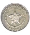 Moneda 10 pesos Cuba 1987 Marcha hacia la Victoria. Onza Plata  - 2