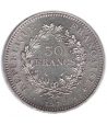 Moneda de plata Francia 50 francs 1977.  - 1