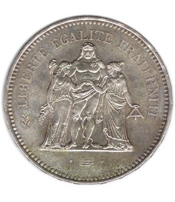 Moneda de plata Francia 50 francs 1978.  - 2