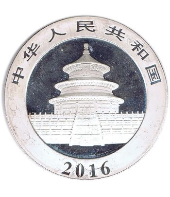 Moneda 10 yuan China Oso Panda 2016. Plata  - 2