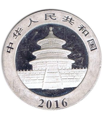 Moneda 10 yuan China Oso Panda 2016. Plata  - 2