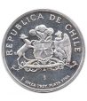 Onza de plata Chile 1983 10º Aniversario Liberación Nacional.  - 2