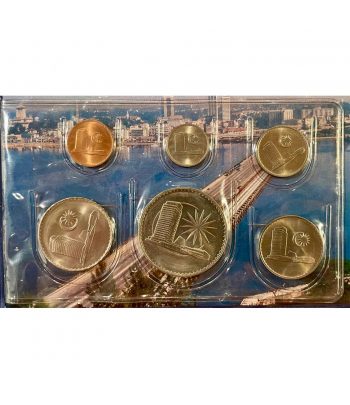 Estuche monedas Singapur y Malasia. 12 monedas  - 3