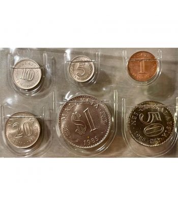 Estuche monedas Singapur y Malasia. 12 monedas  - 4