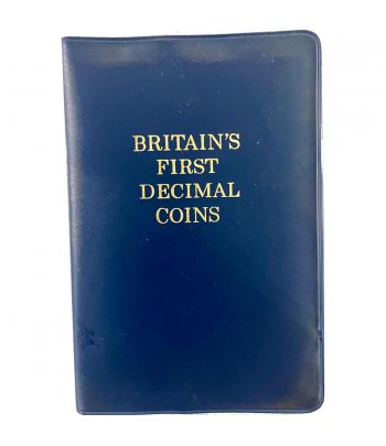 Estuche de monedas Inglaterra 5 Primeras Monedas Decimales.  - 2