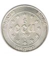 Moneda 5 Ecu Belgica 1987 Carlos V. Plata  - 2