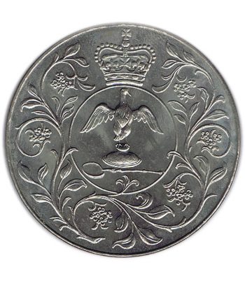 Moneda de Inglaterra 1977 Jubileo Isabel II. Niquel  - 2