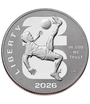 Moneda EEUU 2026 Half Dollar FIFA WORLD CUP. Proof  - 2