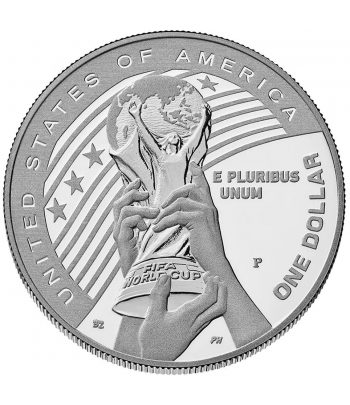 Moneda de plata EEUU 2026 1 Dollar FIFA WORLD CUP. Proof  - 3