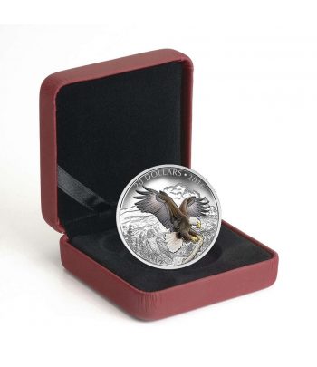 Moneda de plata Canada 20$ 2016 Águila Calva Baronial. Onza.  - 3