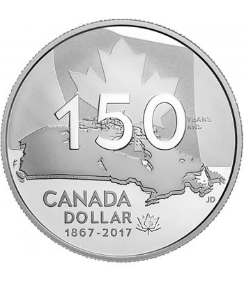 Canada 1$ 2017 150 Aniversario Confederación Canadiense. Plata Proof.  - 1