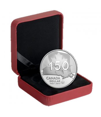 Canada 1$ 2017 150 Aniversario Confederación Canadiense. Plata Proof.  - 3