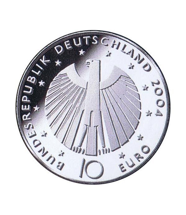moneda Alemania 10 Euros 2004 Fifa.  - 4