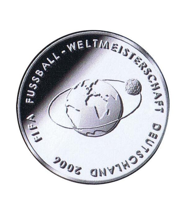 moneda Alemania 10 Euros 2004 Fifa.