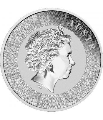 Moneda de plata 1$ Australia Canguro 2016. Con oro.  - 2