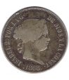 Moneda de Isabel II 50 Centavos de Peso 1868 Filipinas. Plata.  - 1