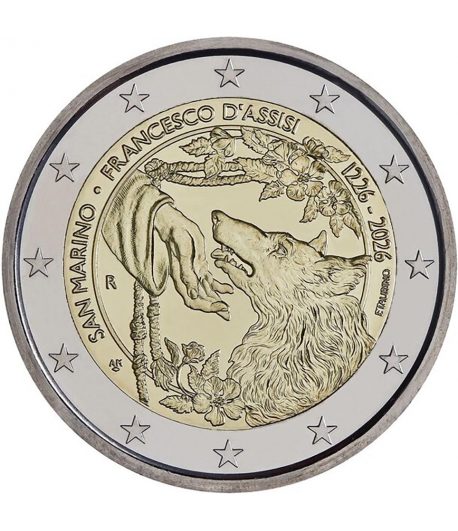 moneda 2 euros San Marino 2026 San Francisco de Asis  - 1