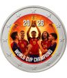 moneda 2 euros color España Campeones Fifa 2026. Color 3  - 1