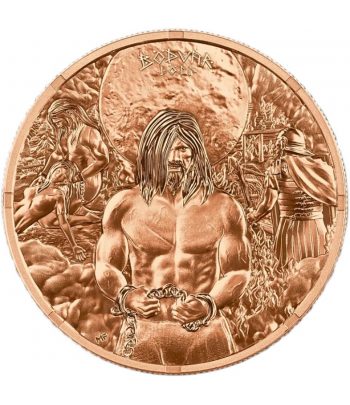 Moneda de cobre Alemania 1 Mark 2026 Bodvar.  - 1