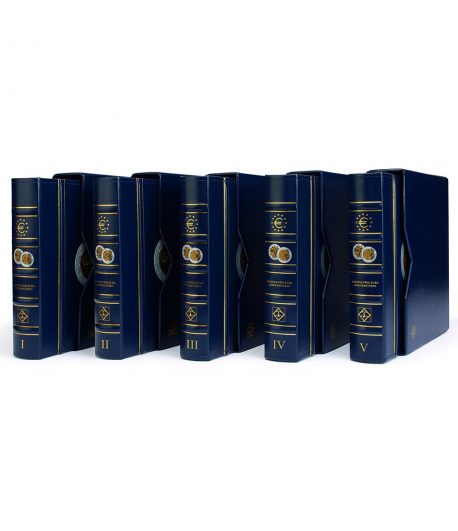 LEUCHTTURM OPTIMA 6 Albumes preimpresos monedas 2 Euros.