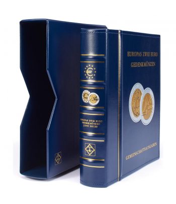 LEUCHTTURM OPTIMA 6 Albumes preimpresos monedas 2 Euros.