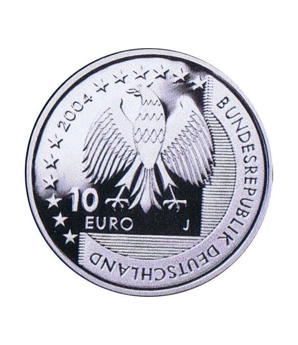 moneda Alemania 10 Euros 2004 J. Parque Wattenmeer  - 2
