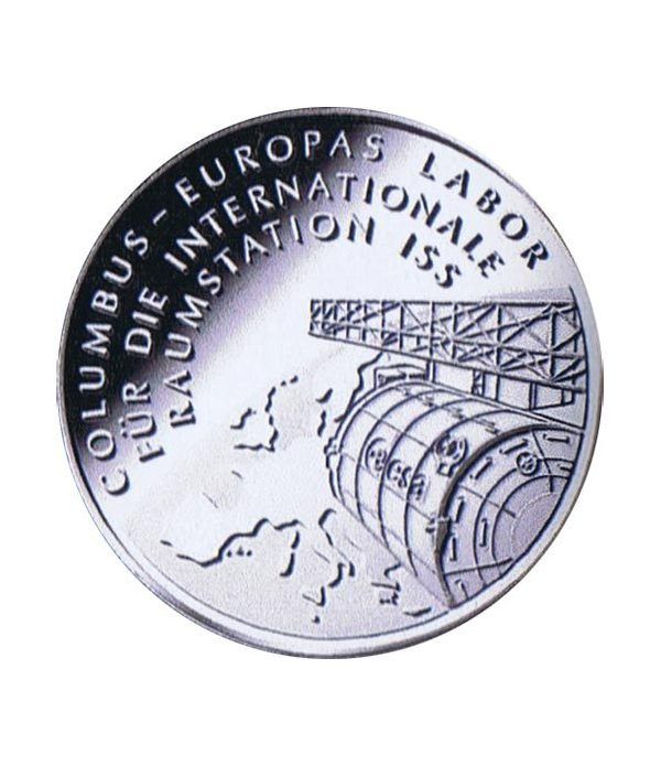 moneda Alemania 10 Euros 2004 D. Estación espacial ISS  - 2