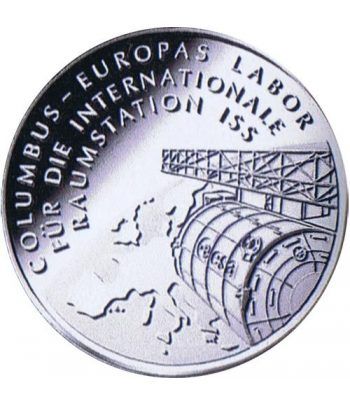 moneda Alemania 10 Euros 2004 D. Estación espacial ISS