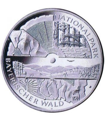 moneda Alemania 10 Euros 2005 D. Parque Selva Bávara  - 1